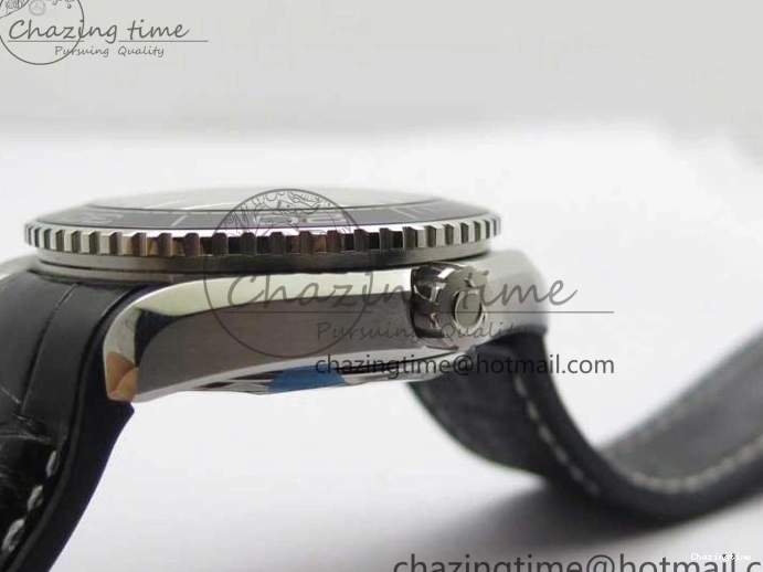 0129 Planet Ocean 39.5mm Black Ceramic Bezel SS VSF 1:1 Best Edition Black Dial on Black Gummy Strap A QuickDry 7889